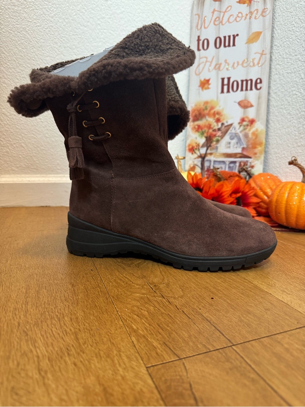 Ralph Lauren suede boots